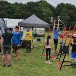 UKOSF stand at Nuts Challenge with two Pull-Up Mates